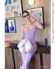  ÁO TÍM HAI DÂY TRÁI TIM LILAC A96118 