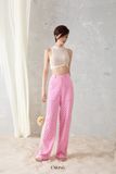  Pink Hole Pants Quần Hồng Dài Đục Lỗ Q9521 