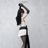  ESCAPE WHITE SKIRT w BLACK BOW Váy trắng S685V1 
