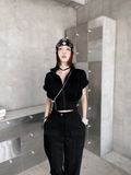  Soft Arc Jersey Joggers QUẦN ĐEN LAI BO NẮP TÚI Q9032 