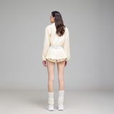  FEATHER CREAM SHORTS QUẦN KEM S733Q1 