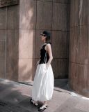  Black Swan Pearl Top ÁO ĐEN CỔ TRẮNG S706A2 