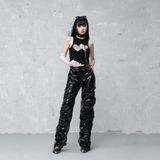  ESCAPE BLACK LEATHER PANTS QUẦN ĐEN DA S691Q1 