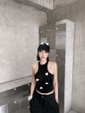  NÓN ĐEN TIM TRẮNG P1623 