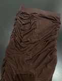  VÁY NÂU DÀI NHÚN SEPIA SCULPT SKIRT S477V4 