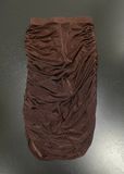  VÁY NÂU DÀI NHÚN SEPIA SCULPT SKIRT S477V4 