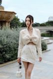  VÁY KEM TARTA XẾP LY ĐÍNH NƠ S391V2 