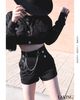  QUẦN SHORT ĐEN Q23111 + DÂY XÍCH 