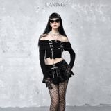  ESCAPE BLACK MINI SKIRT VÁY ĐEN V981 