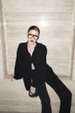  Velour Zebra Oversized Shirt Áo đen sơ mi form rộng Vân nhũ K5A129 