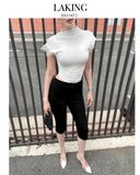  Black Capri Chain Pants  QUẦN ĐEN LỬNG+XÍCH ĐEN VÀNG     Q9596 