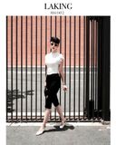  Black Capri Chain Pants  QUẦN ĐEN LỬNG+XÍCH ĐEN VÀNG     Q9596 