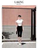  Black Capri Chain Pants  QUẦN ĐEN LỬNG+XÍCH ĐEN VÀNG     Q9596 