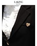  BLAZER ĐEN TRÁI TIM VÀNG ÉLÉGANCE A11295 