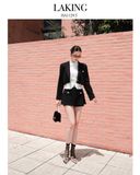  VÁY ĐEN NGẮN TRÁI TIM VÀNG HEART V248 