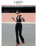  Black Flare Jersey Pants Quần đen DÀI thun ống loe Q9598 