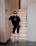  Black Solar Pegasus Tee ÁO ĐEN THUN TN NGỰA VÀNG+MẶT TRỜI                      A11528 