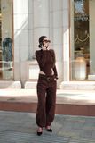  Cocoa Stardust Glow Bodysuit ÁO NÂU TAY DÀI THUN NHŨ BODYSUIT    A11642 