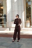  Cocoa Barrel Denim QUẦN NÂU DÀI ỐNG VÒM    Q9642 