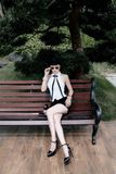  ÁO TRẮNG SƠMI YẾM+CORSET ĐEN NHUNG A11552 