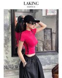  ÁO THUN TAY NGẮN VIỀN ĐEN  PEGASUS SPORTY BABY TEE A938 