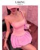  ÁO HỒNG HAI DÂY BABY PINK PEGASUS TOP A96120 