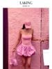  VÁY HỒNG TÍM LAVENDER PINK BALLOON SKIRT + SHORT V941 