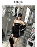  ĐẦM THUN HAI DÂY COBALT LINE MIDI DRESS - D724 