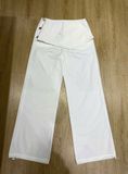  QUẦN TRẮNG DÀI DÂY RÚT ORIGAMI WAIST PANTS    -    S705Q1 