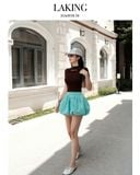  VÁY BỒNG XANH NGẮN OPAL V942 