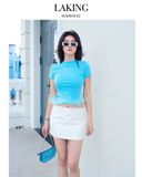  VÁY TRẮNG KIM TUYẾN + SHORT TRẮNG FROST S742V2 