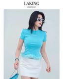  VÁY TRẮNG KIM TUYẾN + SHORT TRẮNG FROST S742V2 