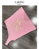  ÁO THUN HỒNG MỘT VAI IN NGỰA NHŨ VÀNG MALLOW (S728A3) 