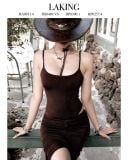 BODYSUIT NÂU MOCHA HAI DÂY A9334 