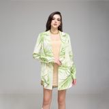 FEATHER GREEN n WHITE DRESS ĐẦM TRẮNG XANH D1475 