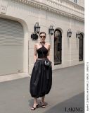  VÁY ĐEN DÀI BỒNG Black Balloon Skirt -  V952 