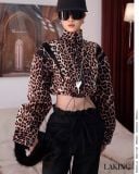  ÁO KHOÁC BEO ĐEN   Leopard Jacket        -   S692A3 