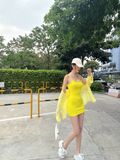  ĐẦM THUN HAI DÂY D7243 
