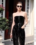  Black Velvet Jumpsuit Jumpsuit dài đen nhung + BELT ĐEN J232 