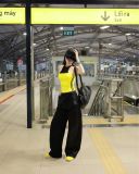  MONEY LAYER TRIANGLE PANTS QUẦN ĐEN S705Q2 