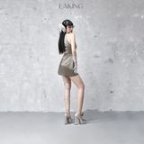  ESCAPE METAL DRESS ĐẦM DA XÁM D7571 