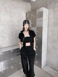  Soft Arc Jersey Joggers QUẦN ĐEN LAI BO NẮP TÚI Q9032 