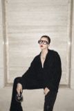  Velour Zebra Oversized Shirt Áo đen sơ mi form rộng Vân nhũ K5A129 