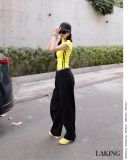  The Yellow Sporty Top ÁO VÀNG VIỀN ĐEN S464A8 