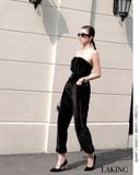  Black Velvet Jumpsuit Jumpsuit dài đen nhung + BELT ĐEN J232 