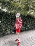  Red Silver Line Shorts Quần Lửng Đỏ Viền Bạc Ánh Kim Q11111 