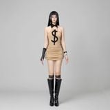  MONEY LATTE DRESS ĐẦM NÂU $ D7801 