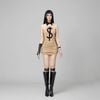  MONEY LATTE DRESS ĐẦM NÂU $ D7801 