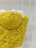  ÁO REN VÀNG ÚA PHỐI TRẮNG CUP NGỰC A9142 