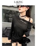  QUẦN SHORT NHUNG ĐEN VIỀN REN S737Q2 